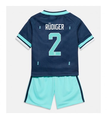 Tyskland Antonio Rudiger #2 Udebanetrøje Børn VM 2026 Kortærmet (+ Korte bukser)